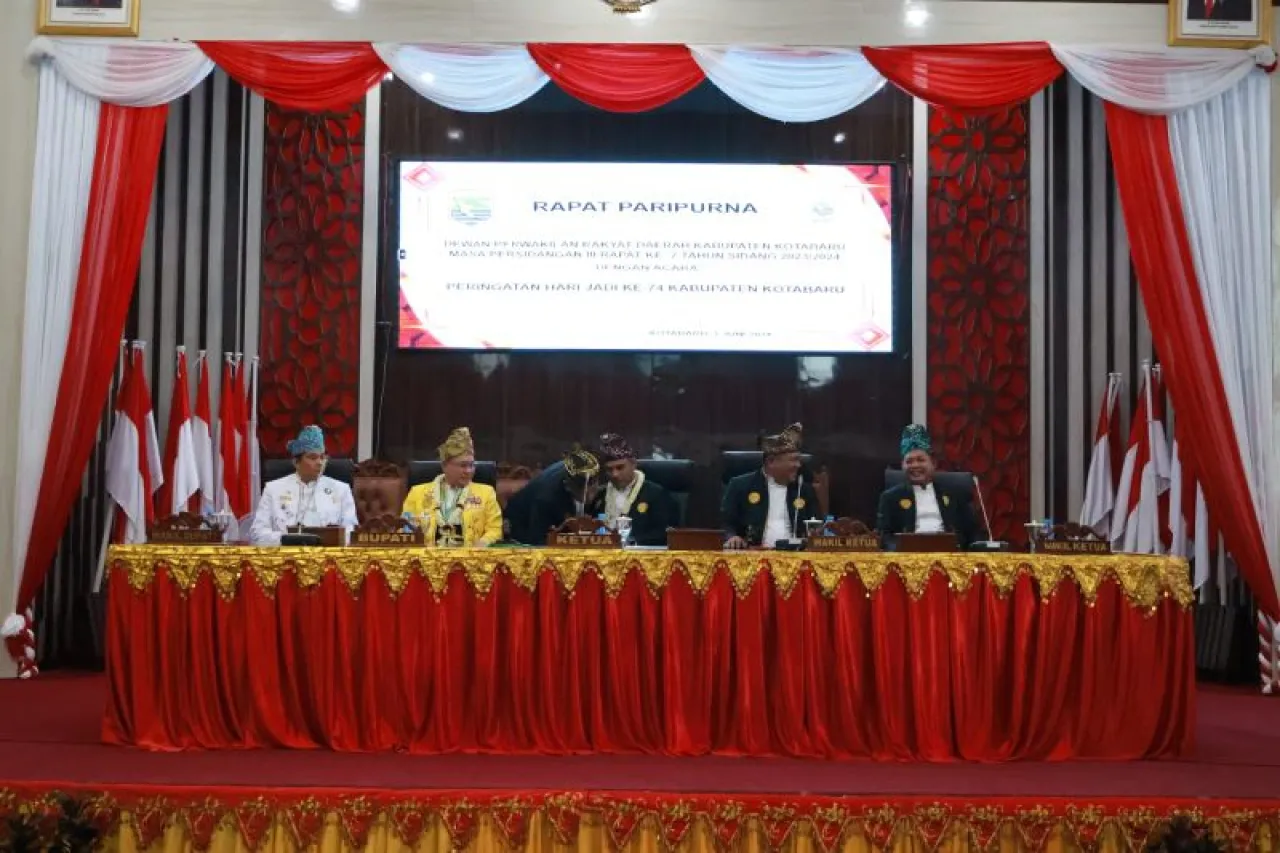 DPRD bersama Pemkab Kotabaru Gelar Sidang Paripurna Peringatan Hari Jadi Kotabu ke-74
