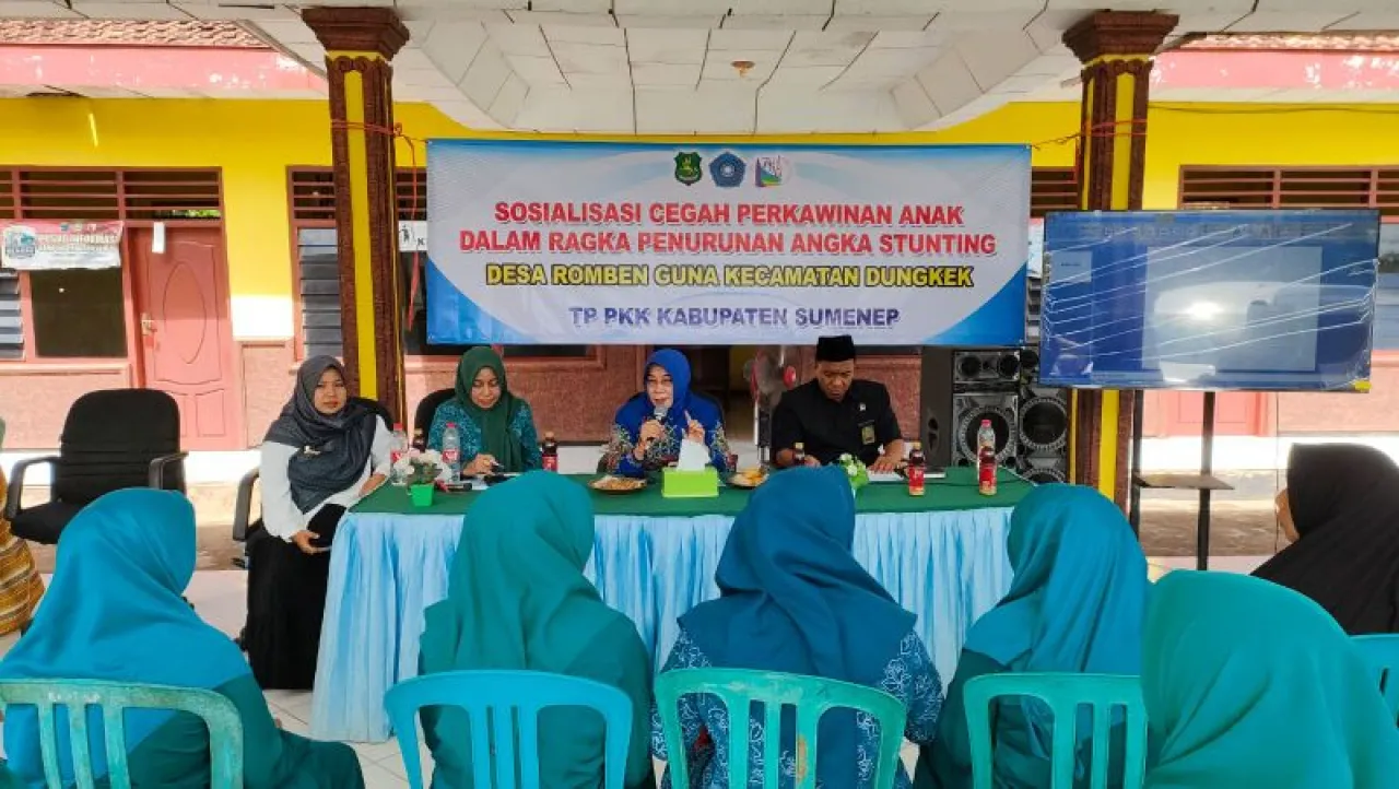 TP PKK Sumenep Beri Sosialisasi Pencegahan Perkawinan Anak dan Stunting