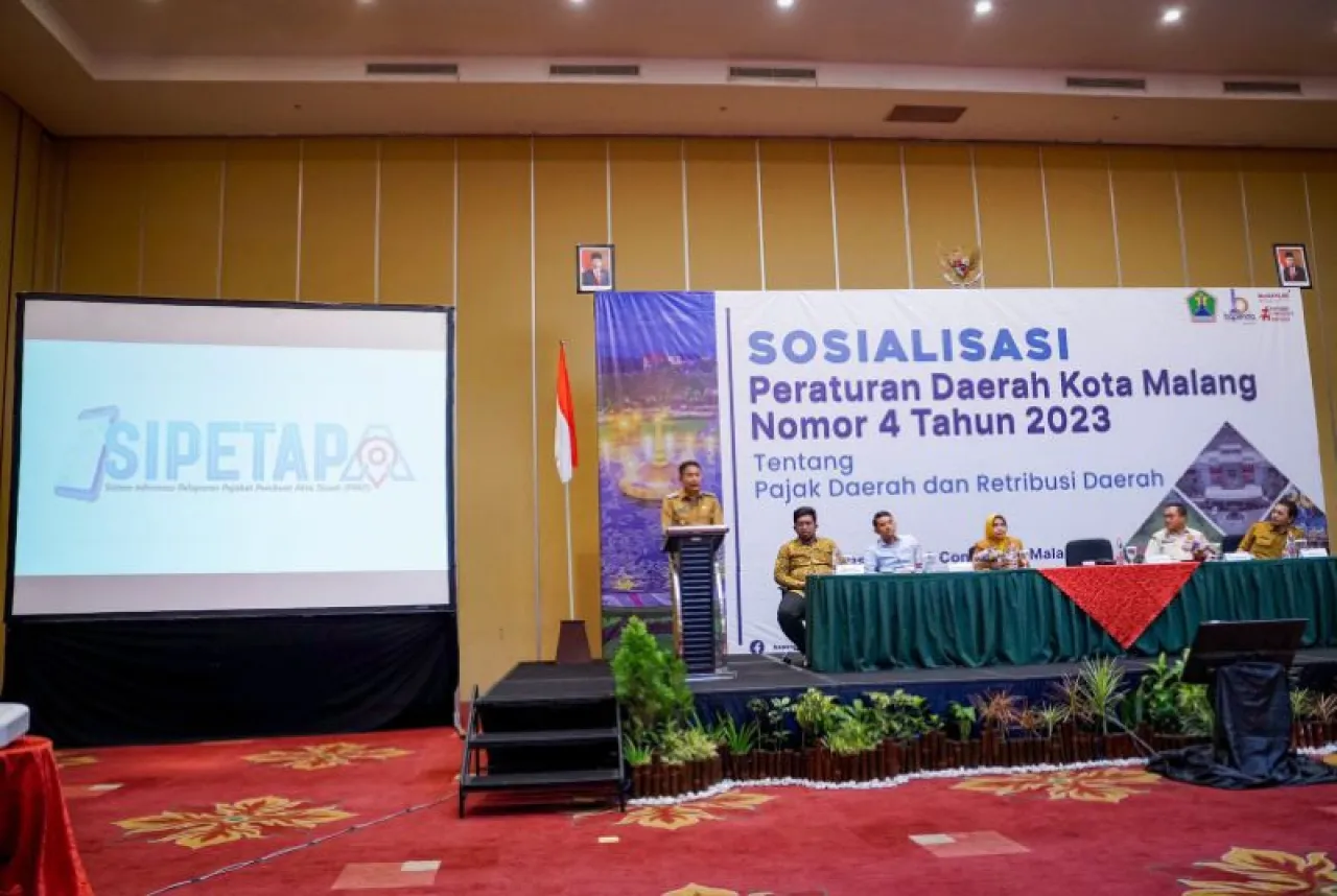 Sosialisasi Perda Kota Malang no.4 tahun 2023 tentang pajak daerah dan retribusi daerah dan peluncuran aplikasi Si Petapa.