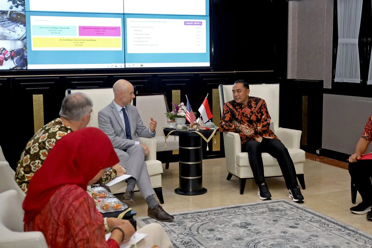 Perkuat Sister City dengan Amerika, Wali Kota Eri Bahas Kerjasama di Bidang Manajemen Kesehatan