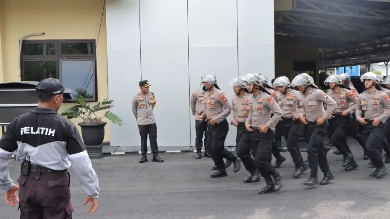 Polres Nganjuk Siapkan 3 Kompi Dalmas Hadapi Eskalasi Situasi saat Pilkada Serentak 2024