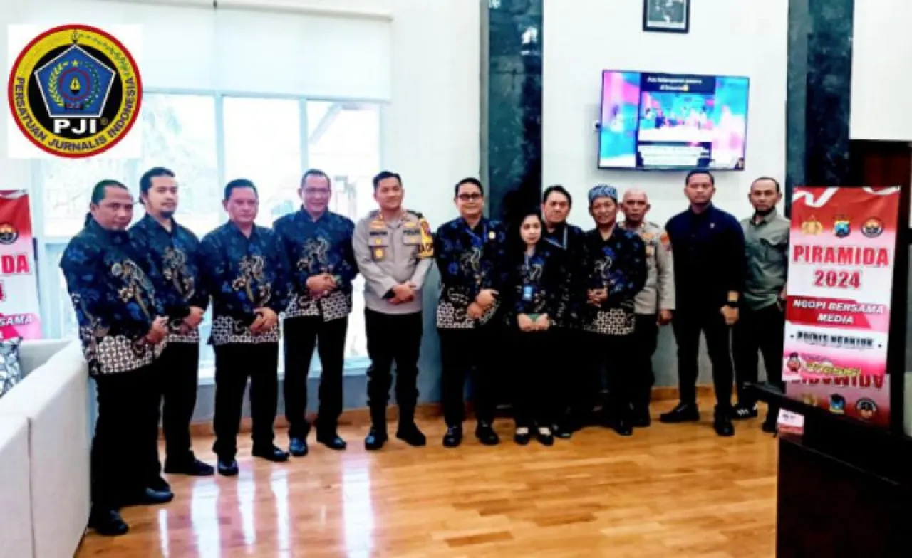 Audensi ke Kapolres Nganjuk, DPC PJI Nganjuk Sampaikan Program Kerja