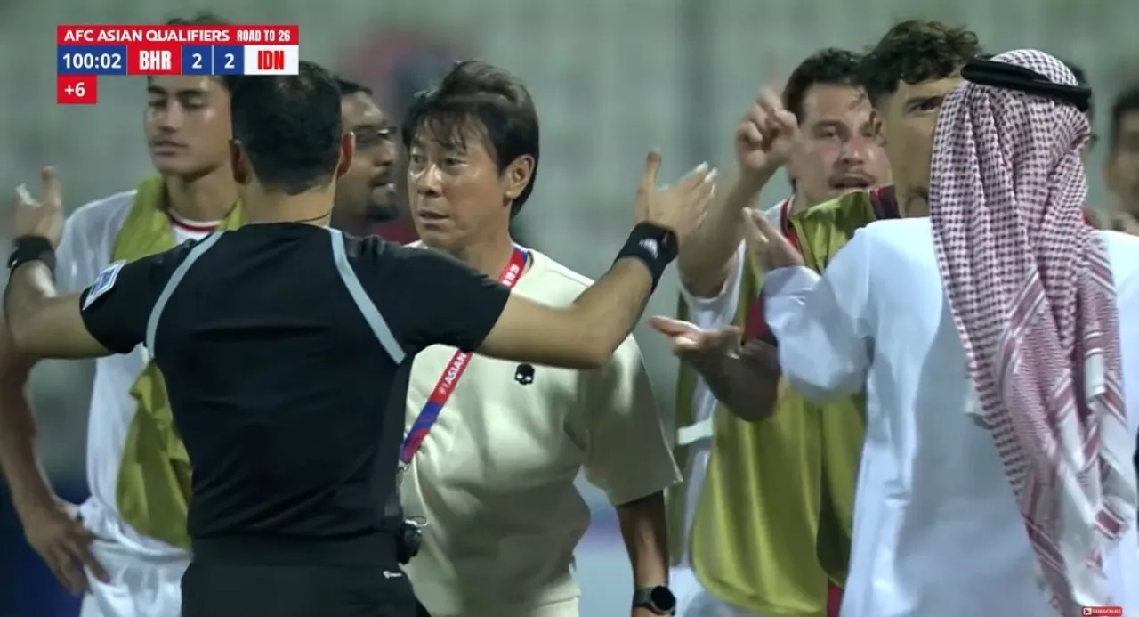 Dapat Bonus Waktu 3 Menit dari Wasit, Bahrain Imbangi Indonesia 2-2