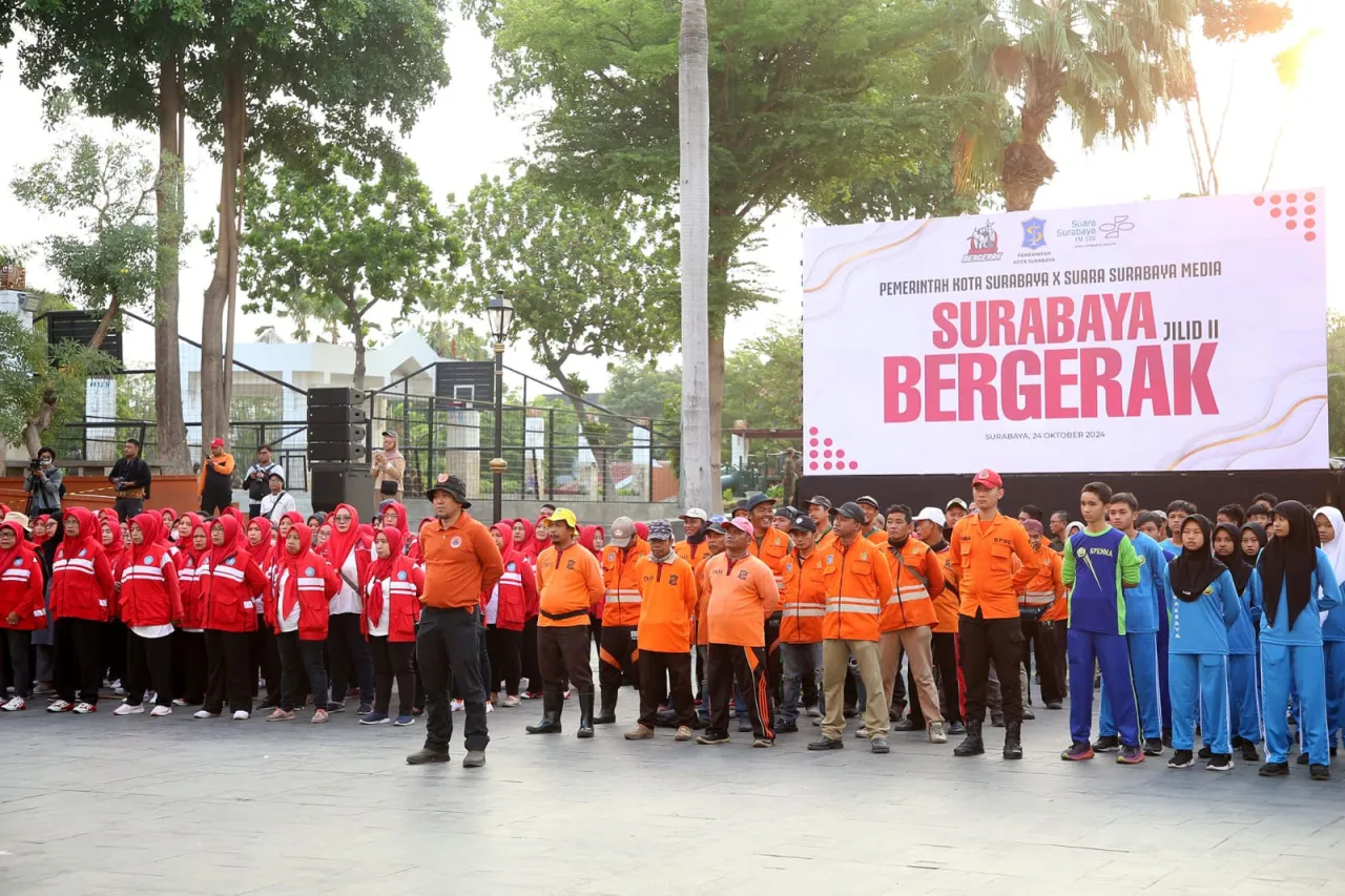 Surabaya Bergerak Jilid II Diluncurkan, Bangun Kembali Semangat Gotong Royong Warga Jaga Lingkungan