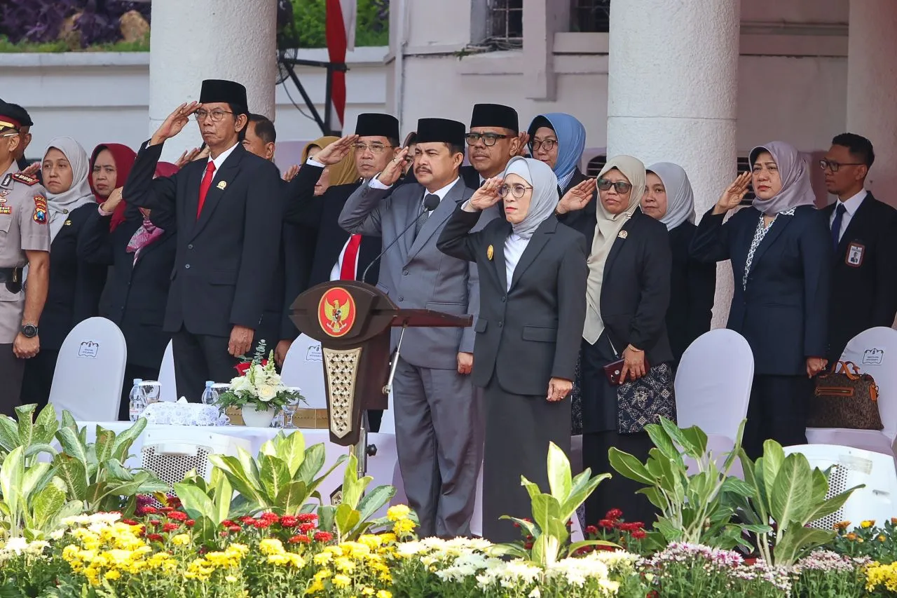 Upacara Peringatan HUT ke-79 Jatim di Balai Kota, Surabaya Siap Jadi Penghubung Gerbang IKN