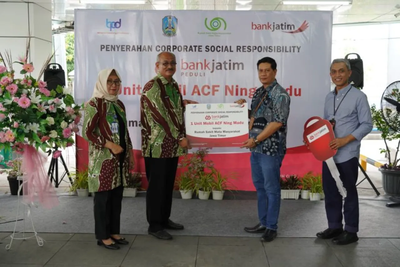 Bank Jatim Bantu Mobil Operasional RSMM Jawa Timur