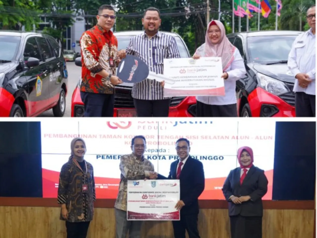 Wujudkan TJSL, Bank Jatim Salurkan CSR ke Dua Pemkab