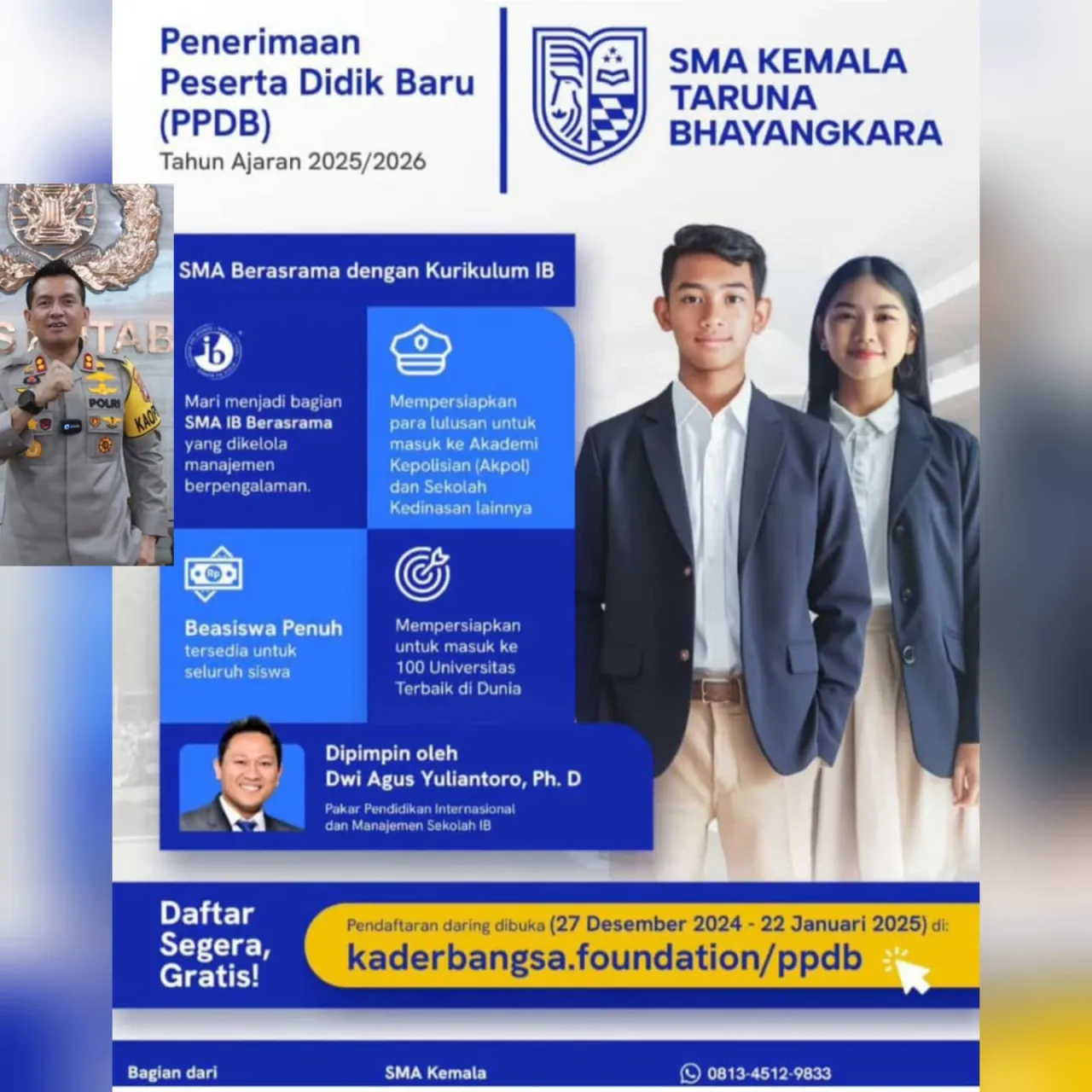 SMA Kemala Taruna Bhayangkara Resmi Luncurkan PPDB Tahun Ajaran 2025