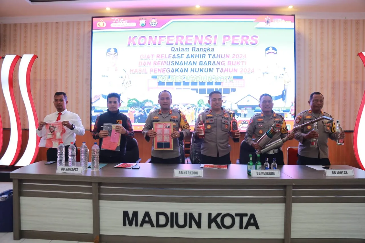 Tahun 2024, Polres Madiun Kota Klaim Angka Kriminalitas Turun