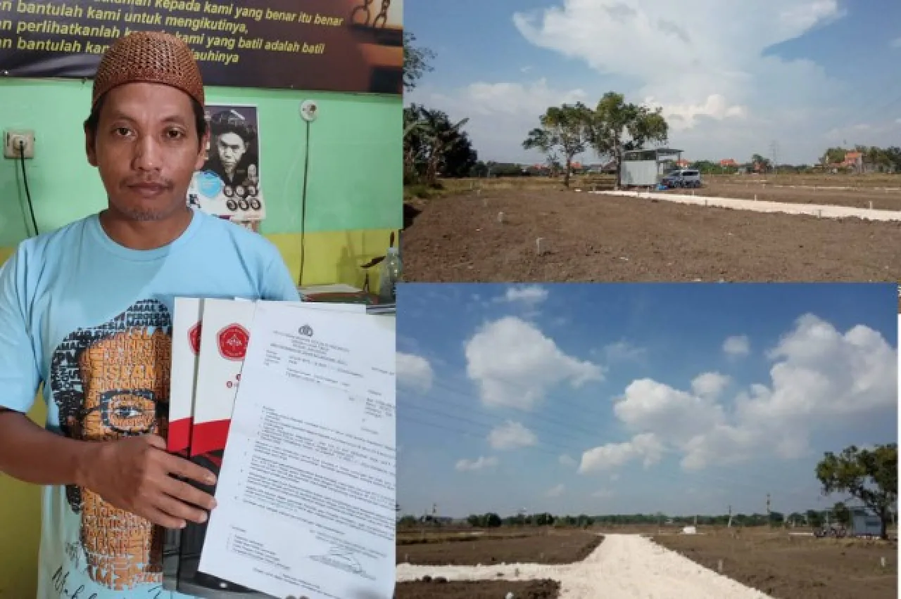 Developer Jual Tanah Kavling Dilaporkan ke Polres Lamongan