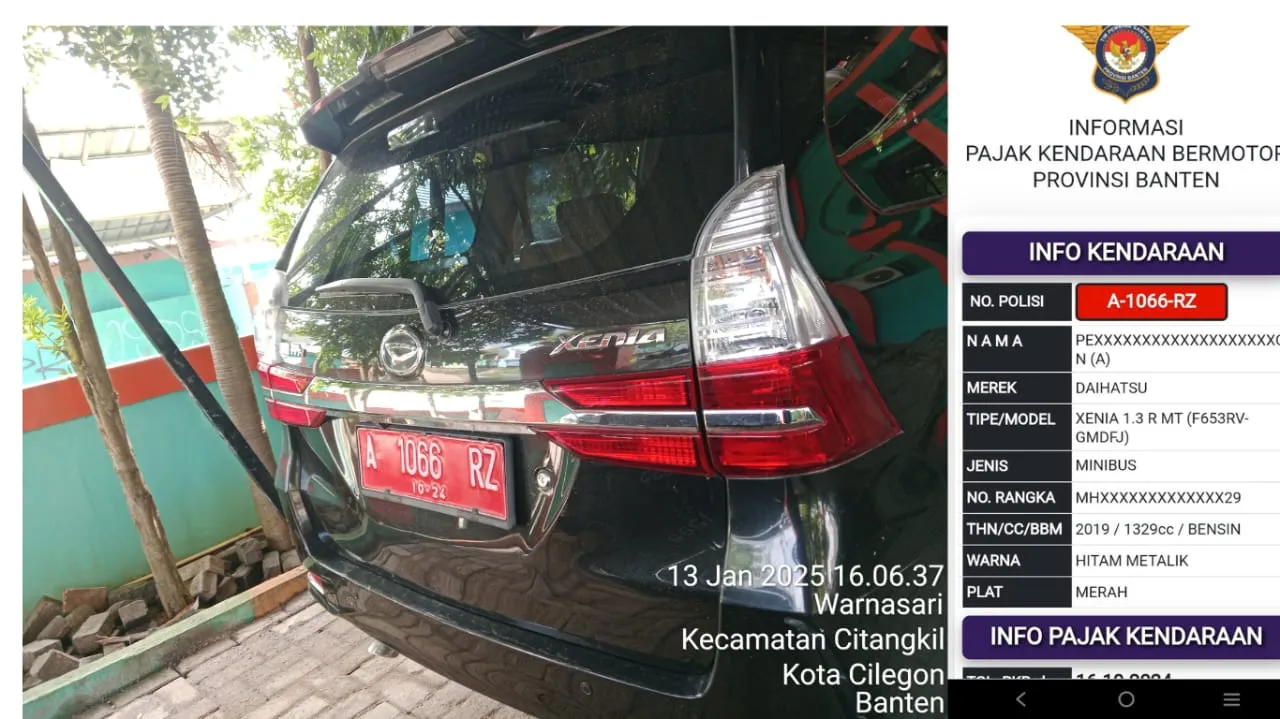 Kendaraan yang diduga nunggak pajak. Foto: Fauzi