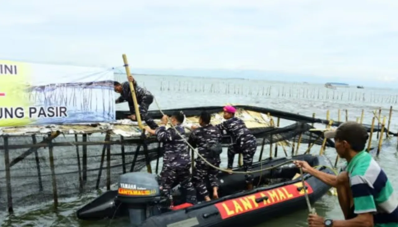Akhirnya,TNI AL Bongkar Pagar Laut Sesuai Dengan Perintah Presiden Prabowo