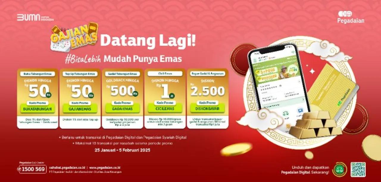 Gadai Emas Bisa Dapat Goldback di Pegadaian