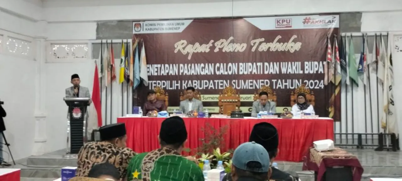KPU Sumenep Tetapkan Pasangan Fauzi - Kiai Imam sebagai Pemenang Pilkada Sumenep 2024