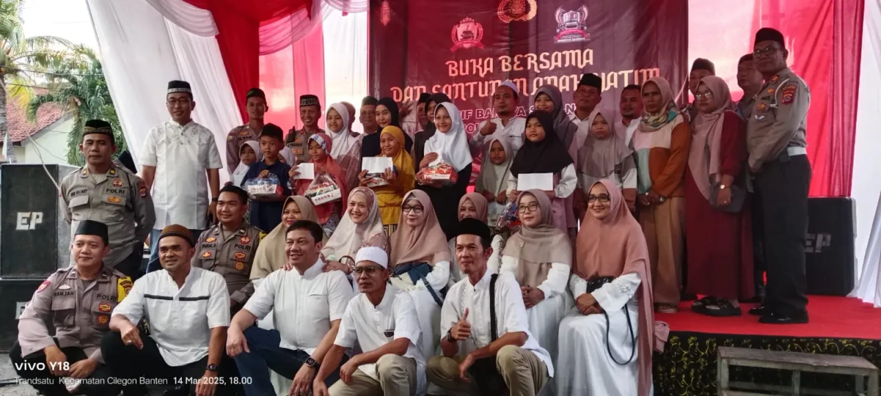 PIF Baraya Serang dan Polsek Cilegon Gelar Buka Bersama serta Santunan Anak Yatim