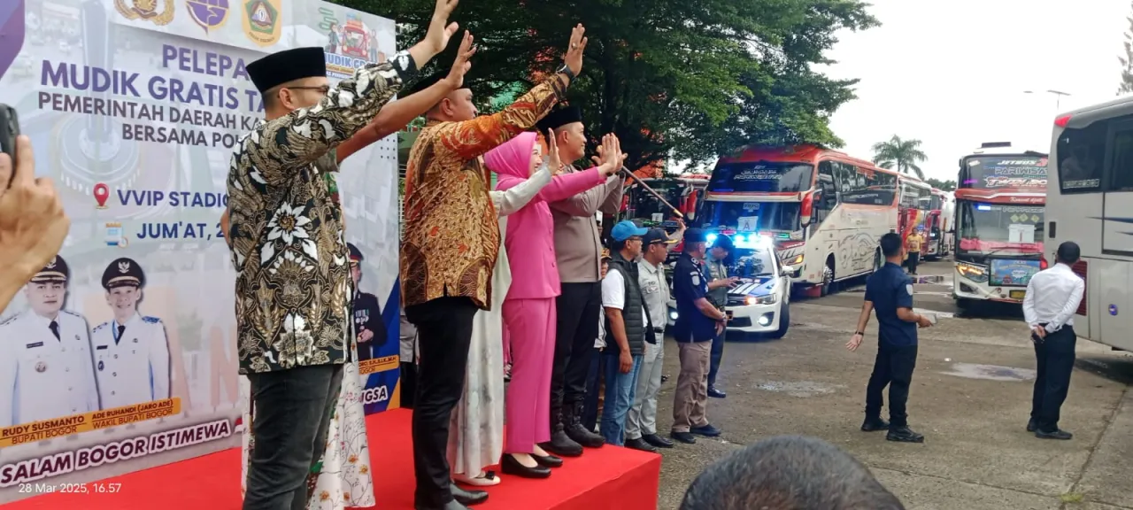 Lepas Mudik Gratis 2025, Bupati Bogor: Salam Buat Sanak Family di Kampung Halaman