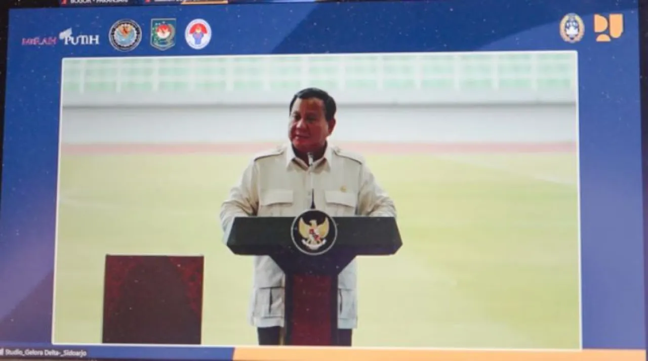 Secara Virtual, Bupati Bogor Ikuti Peresmian Stadion Bantuan Presiden