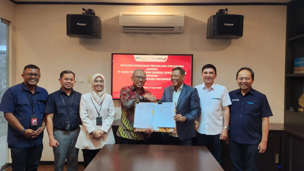 Perkuat Bisnis dan Layanan, Bank Jatim - BRINS Jalin Sinergitas