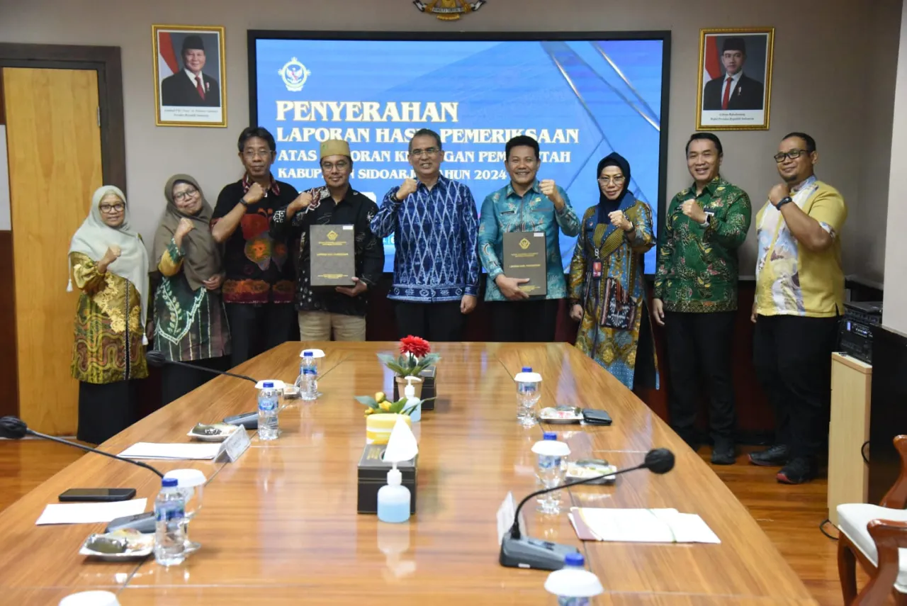 Kabupaten Sidoarjo Kembali Terima Opini WTP ke-12 Kali Berturut-turut