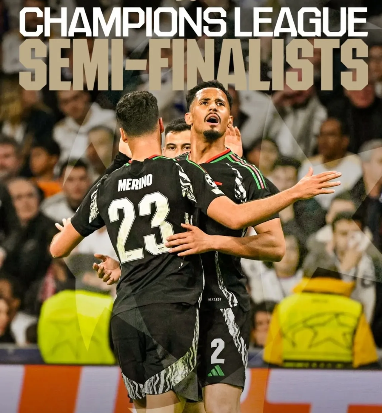 Kalahkan Real Madrid, Arsenal Melaju ke Semifinal Liga Champions