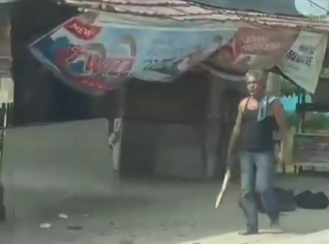 Viral Pembunuhan di Jalanan Pekanbaru,  Pelaku Santau Berjalan usai Mengeksekusi Korban