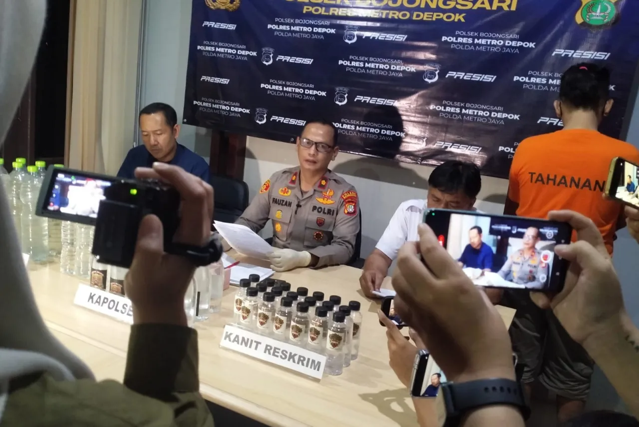 Peredaran Miras Ilegal di Sawangan Depok Terbongkar, Pelaku Ditangkap