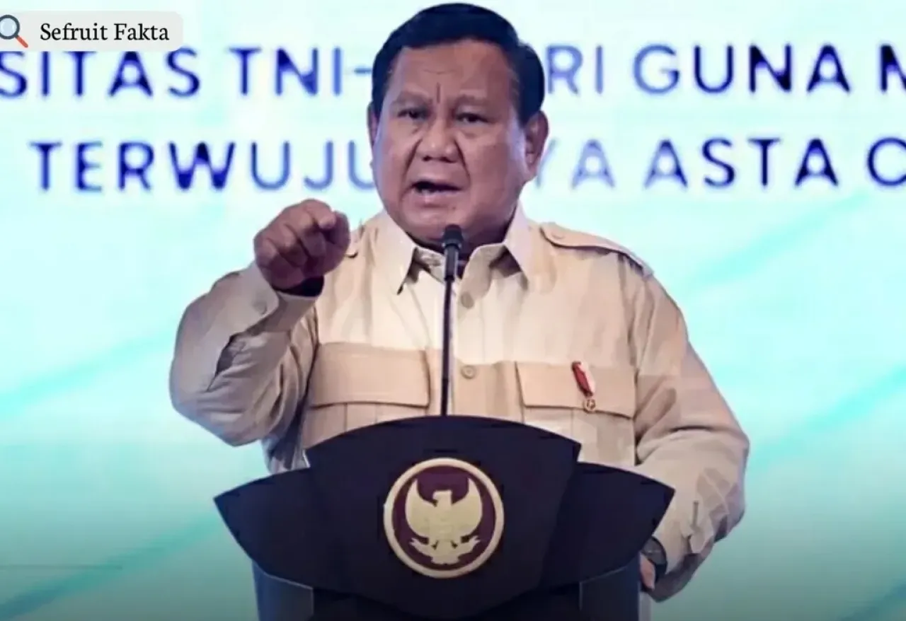 Marah, Prabowo Sebut Koruptor Maling dan Bajingan