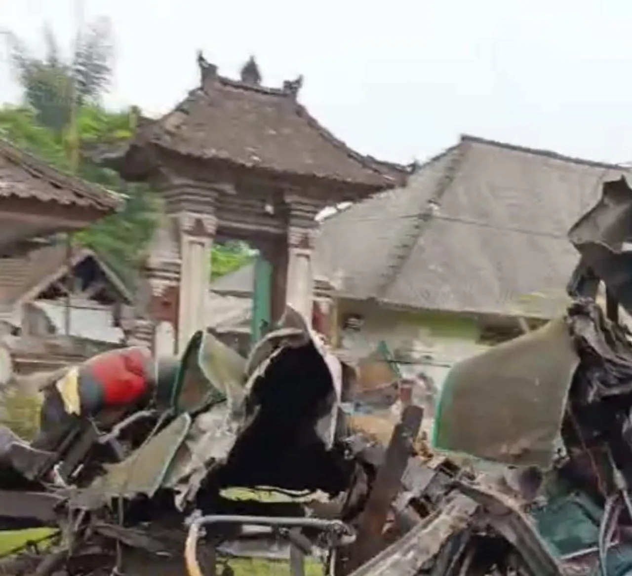 Truk Rem Blong  di Bangli, 1 Anggota TNI Meninggal