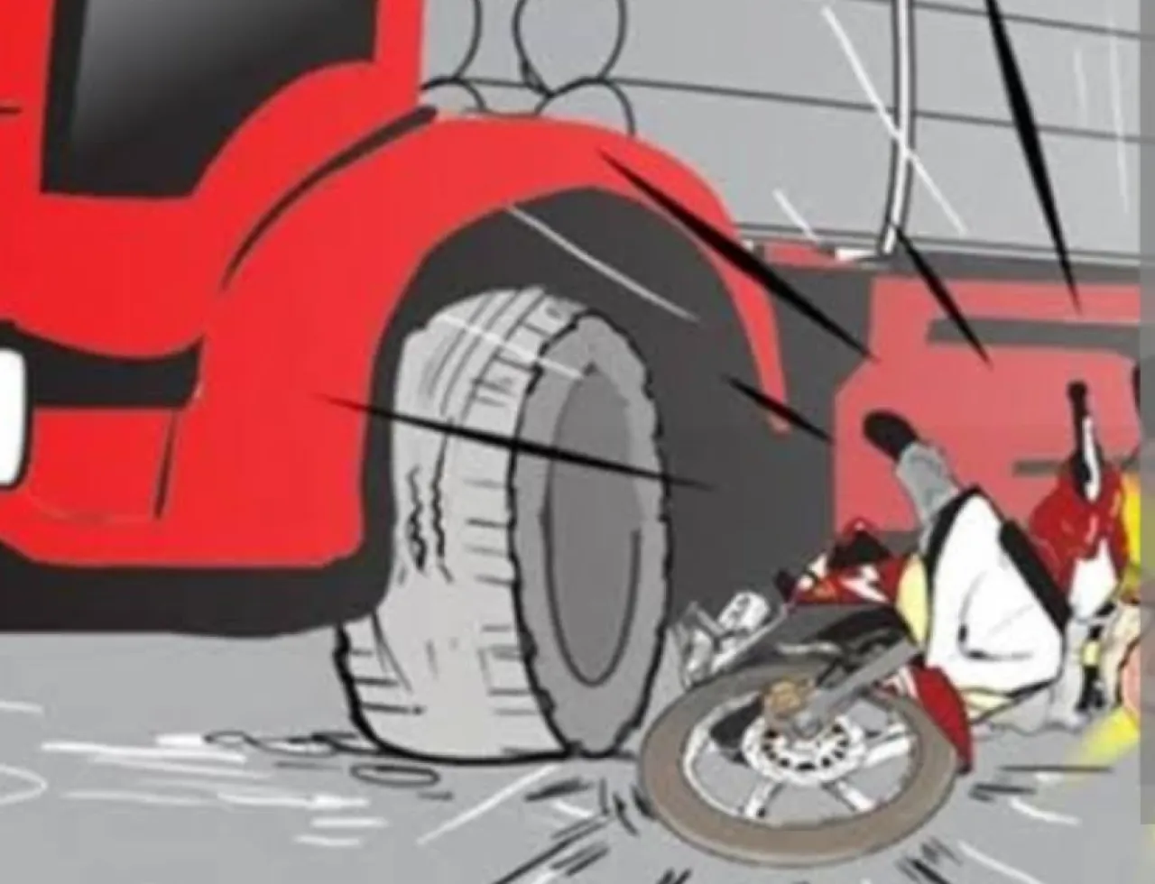 Diduga Jatuh dari Motor, Siswa SD Meninggal Terlindas Truk