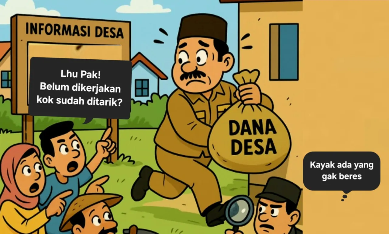 Kades Kembangbahu Bungkam Soal Dana Desa yang Baru Dikerjakan, APH Diminta Turun Tangan
