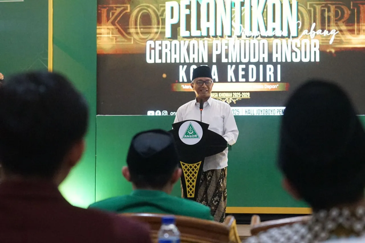 Gus Qowim Ajak Sinergi PC GP Ansor, Wujudkan Kota Kediri MAPAN
