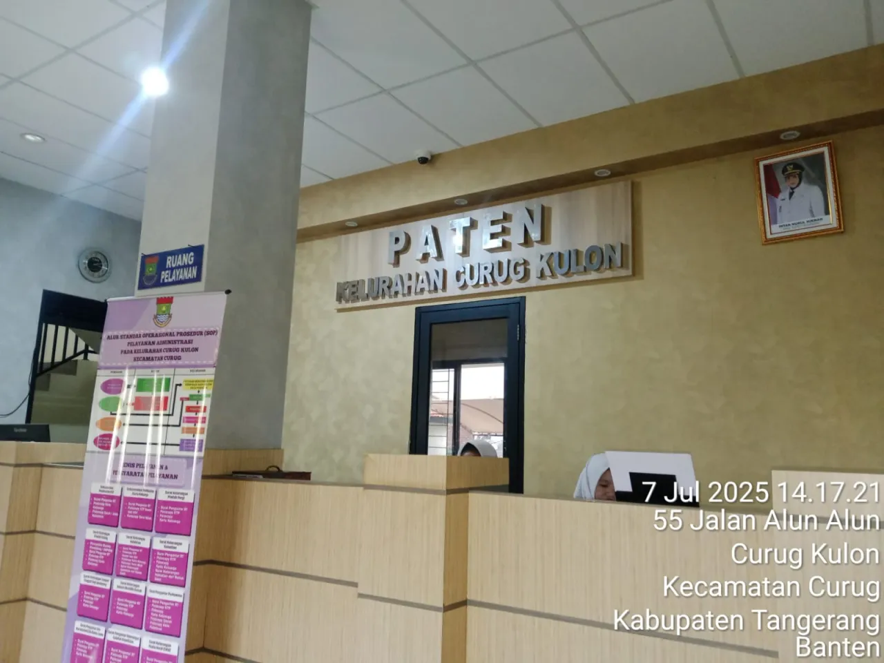 Kelurahan Curug Kulon Kosong saat Jam Kerja