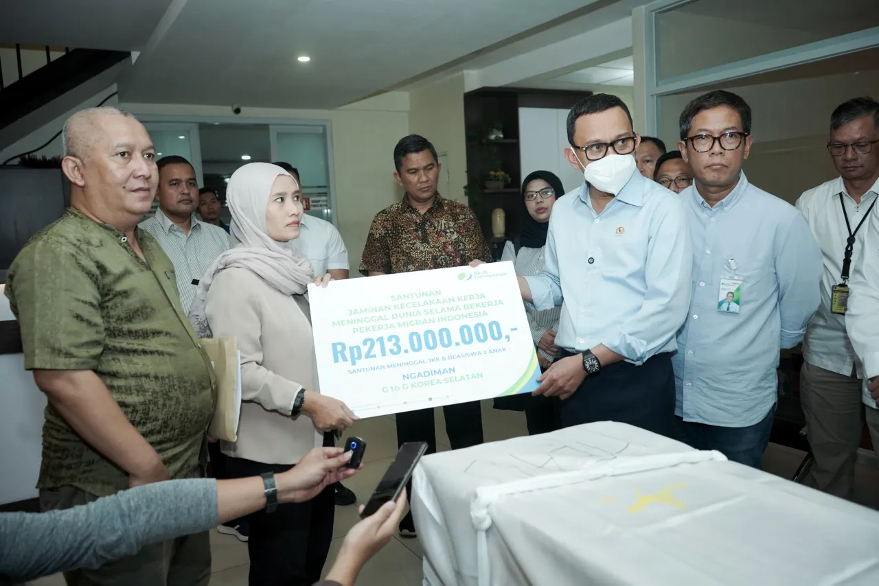 Pemerintah Pulangkan Jenazah PMI dari Korsel dan Berikan Santunan BPJS Ketenagakerjaan