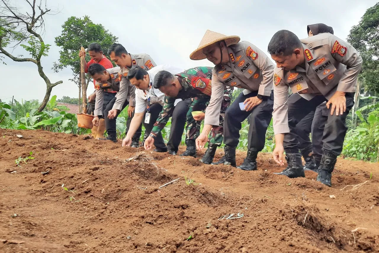 Keterbatasan Bukan Halangan, Polres Metro Depok Manfaatkan Lahan Perkotaan untuk Ketahanan Pangan