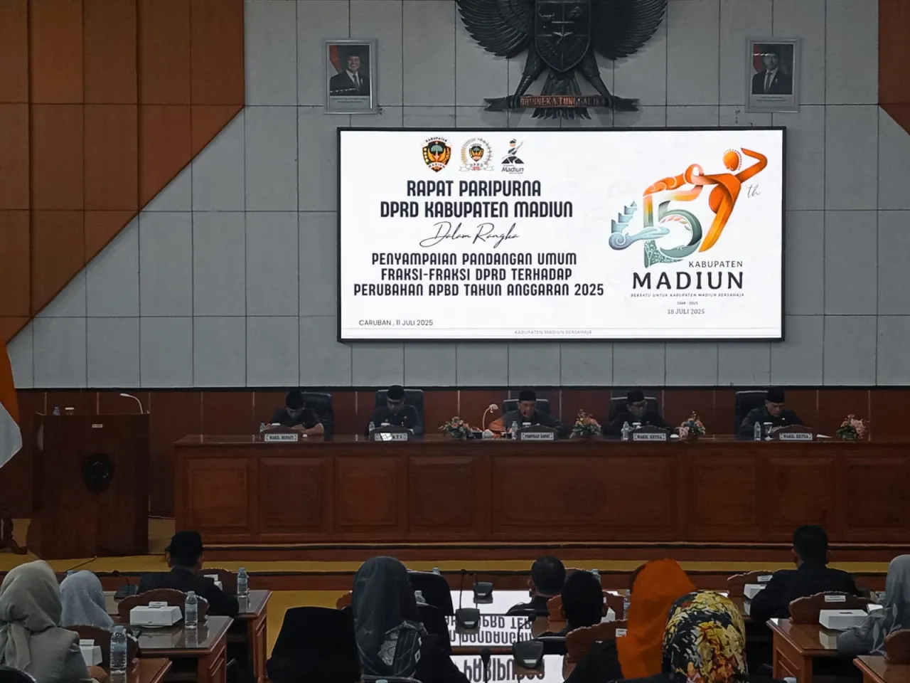 DPRD Kabupaten Madiun Gelar Rapat Paripurna
