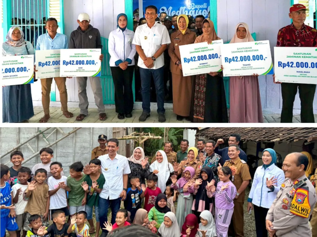 Bupati Medhayoh Serahkan 7 JKM BPJS Ketenagakerjaan