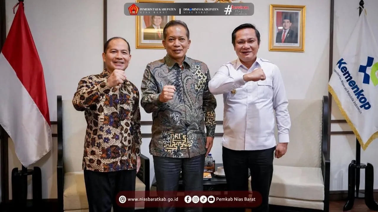 Bupati Nias Barat Perkuat Sinergi dengan Kementerian Koperasi RI