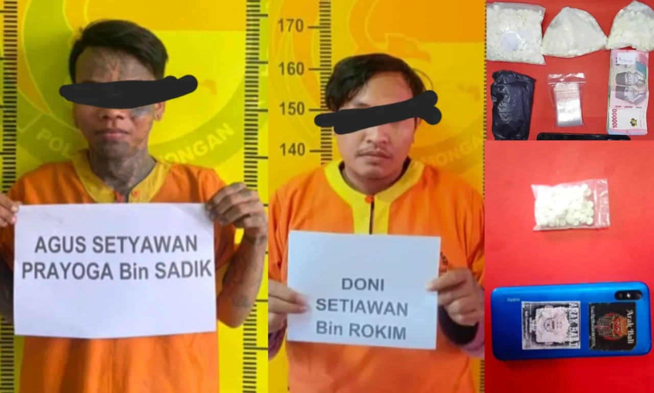 Dua Pengedar dan Ribuan Butir Pil Dobel L Diamankan Satreskoba Polres Lamongan