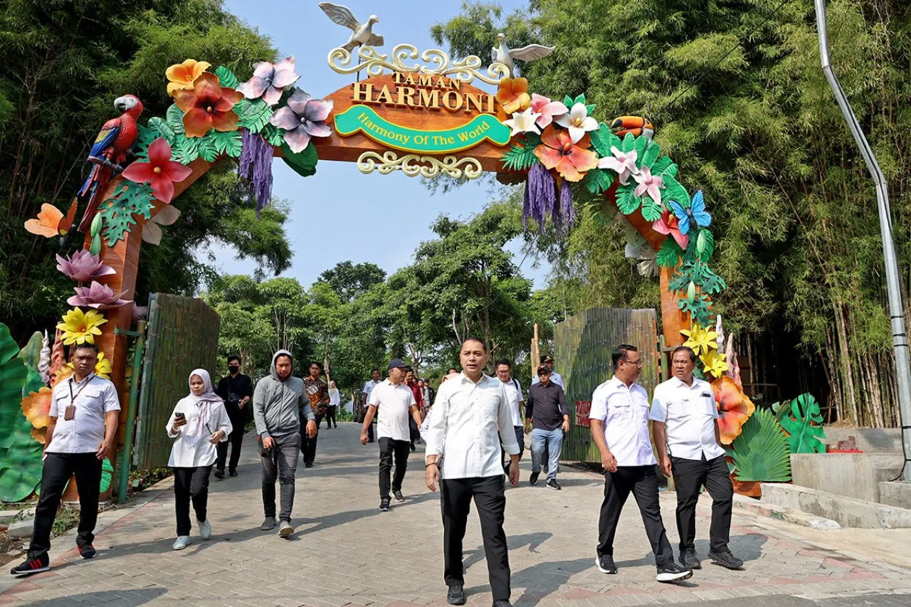 Taman Harmoni Keputih Berwajah Baru, Siap Diresmikan Awal Agustus