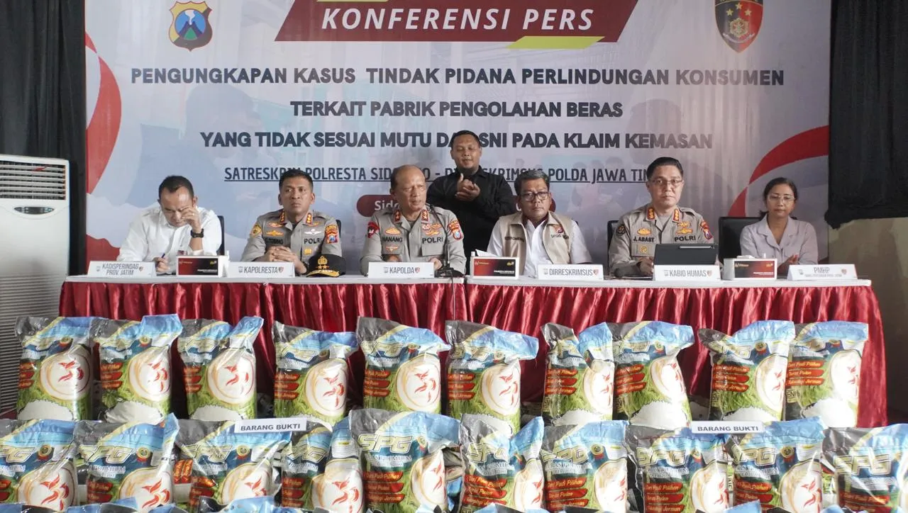 Pabrik Beras Oplosan di Sidoarjo, Bisa Produksi 14 Ton Sehari