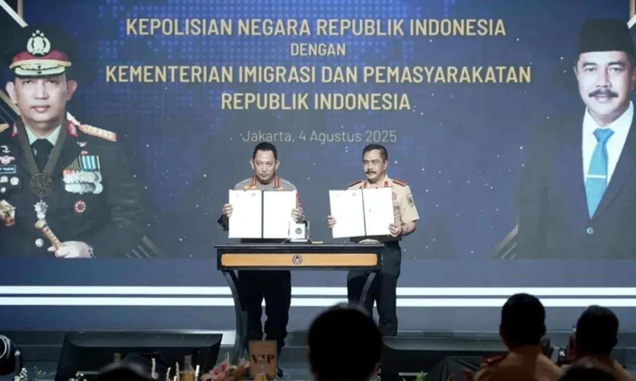 Perkuat Sinergi, Kemenimipas-Polri Teken Nota Kesepahaman dan Perjanjian Kerja Sama