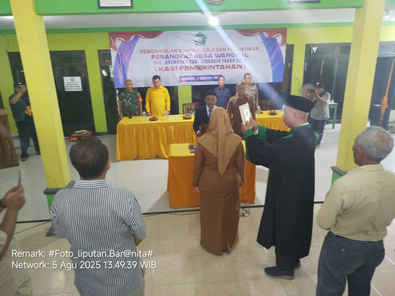 Perangkat Desa Wangkal Dilantik dan Diambil Sumpah