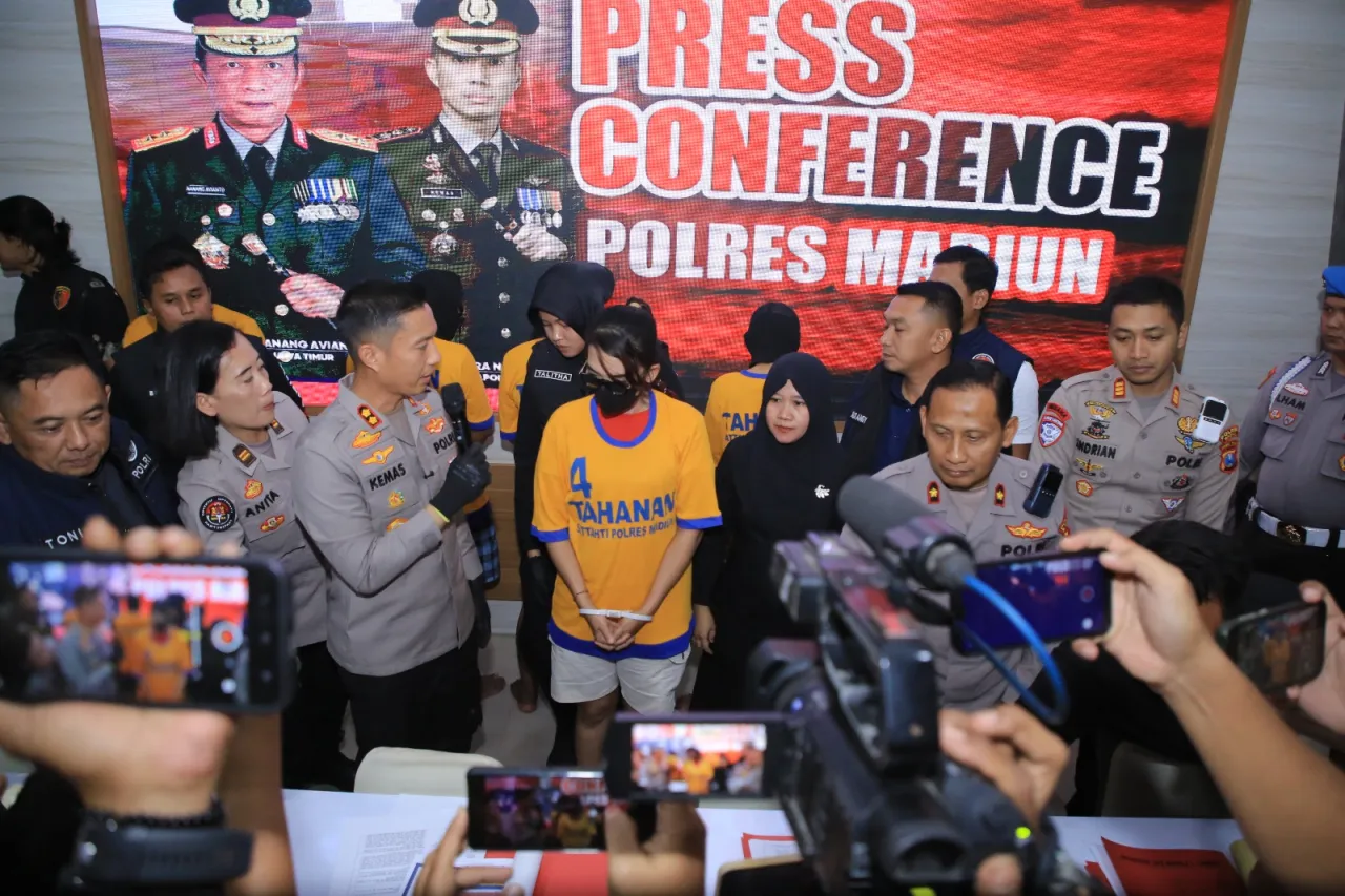 Polres Madiun Bongkar Jaringan Sabu Lintas Daerah, Amankan 1,1 Kg dan 4 Tersangka