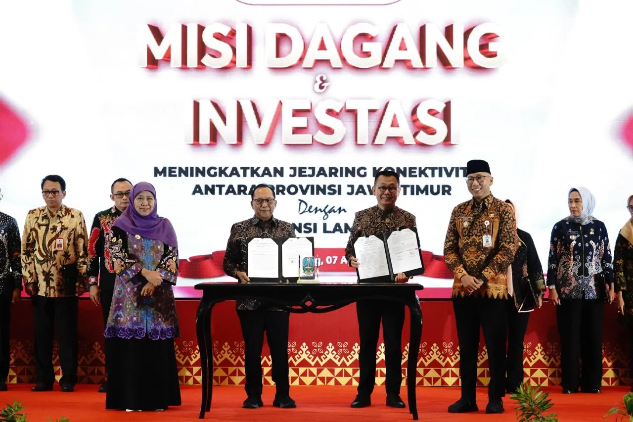 Dalam Misi Dagang, Bank Jatim Bawa UMKM dan Teken Perjanjian dengan Bank Lampung