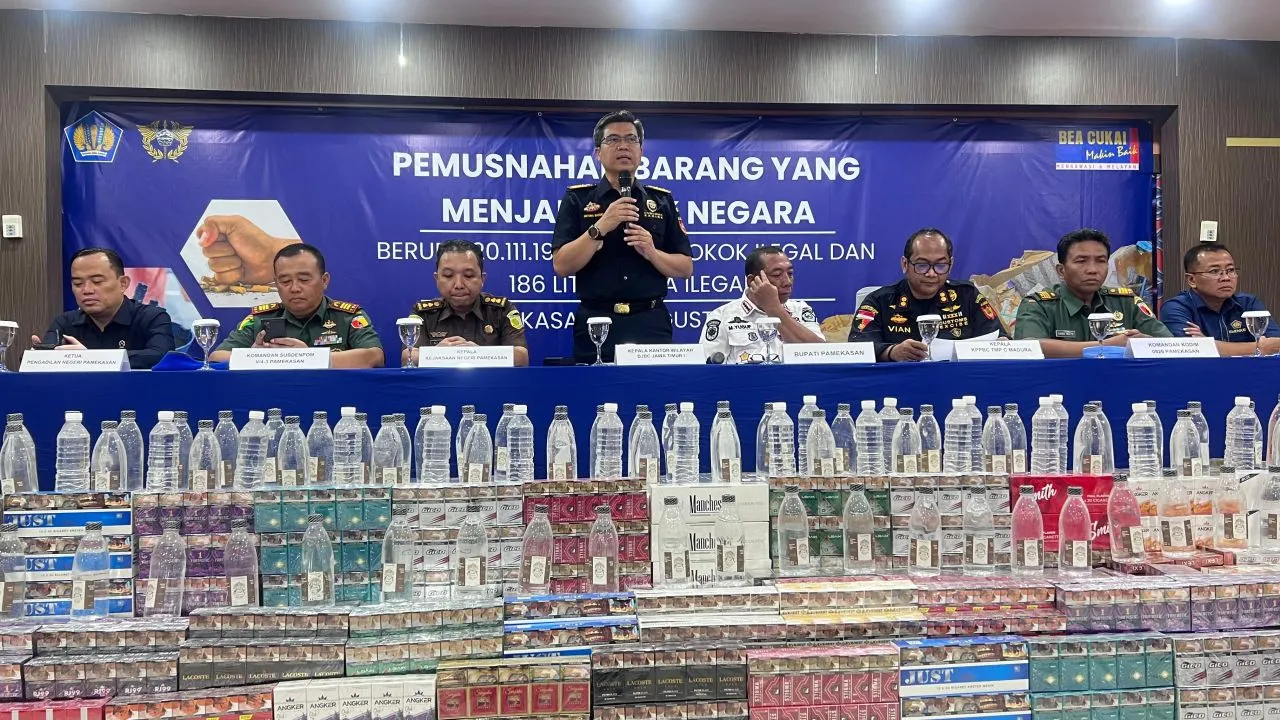 Bea Cukai Berantas Pelanggaran Kepabeanan dan Barang Kena Cukai Ilegal di Jawa Timur