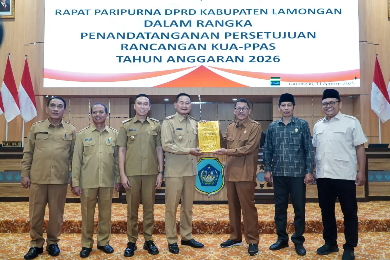 Paripurna DPRD Lamongan, Rancangan KUA-PPAS Tahun Anggaran 2026 Disetujui