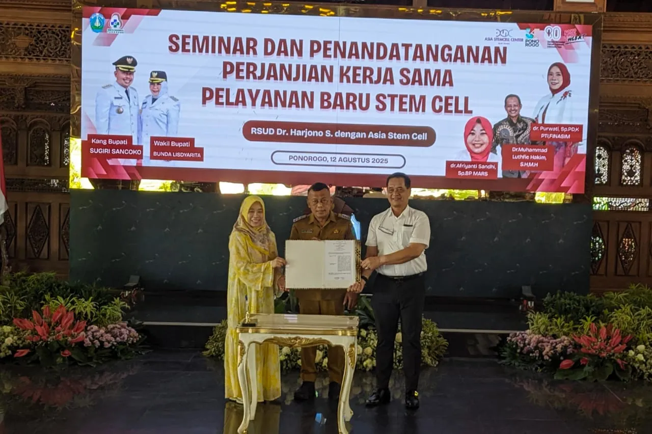 RSUD dr. Harjono Gandeng Asia Stem Cell, Hadirkan Layanan Terapi Sel Punca di Ponorogo