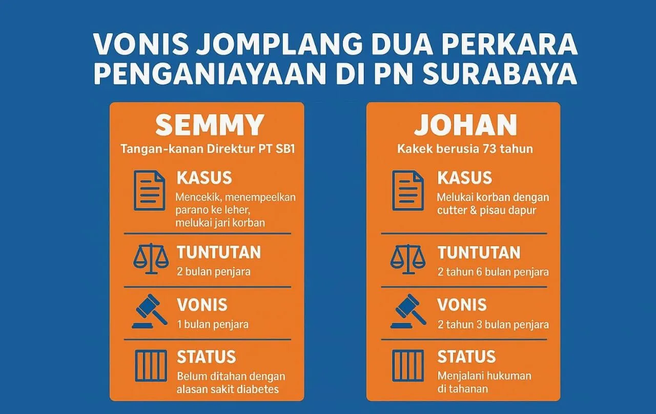 Perbandingan Kasus Semy vs Johan, Saat Penegakan Hukum Kehilangan Standar yang Sama