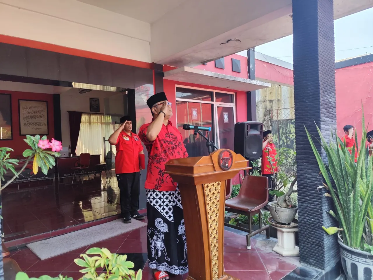 PDI Perjuangan Kota Madiun Gelar Upacara HUT ke-80 RI, Tekankan Semangat Nasionalisme dan Persatuan