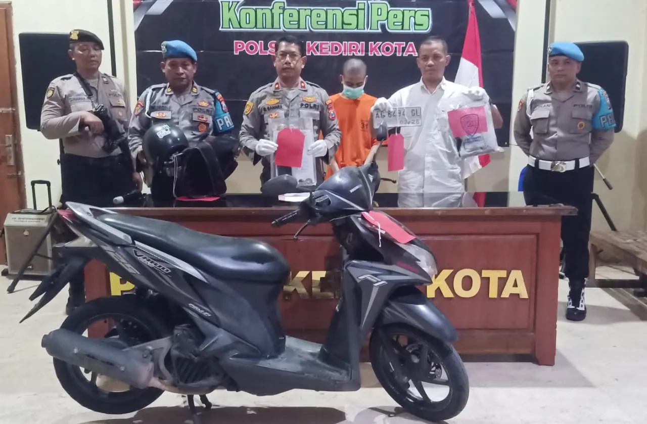 Berusia Belasan Tahun, Pelaku Curanmor Rumah Kos Diringkus Polsek Kediri Kota